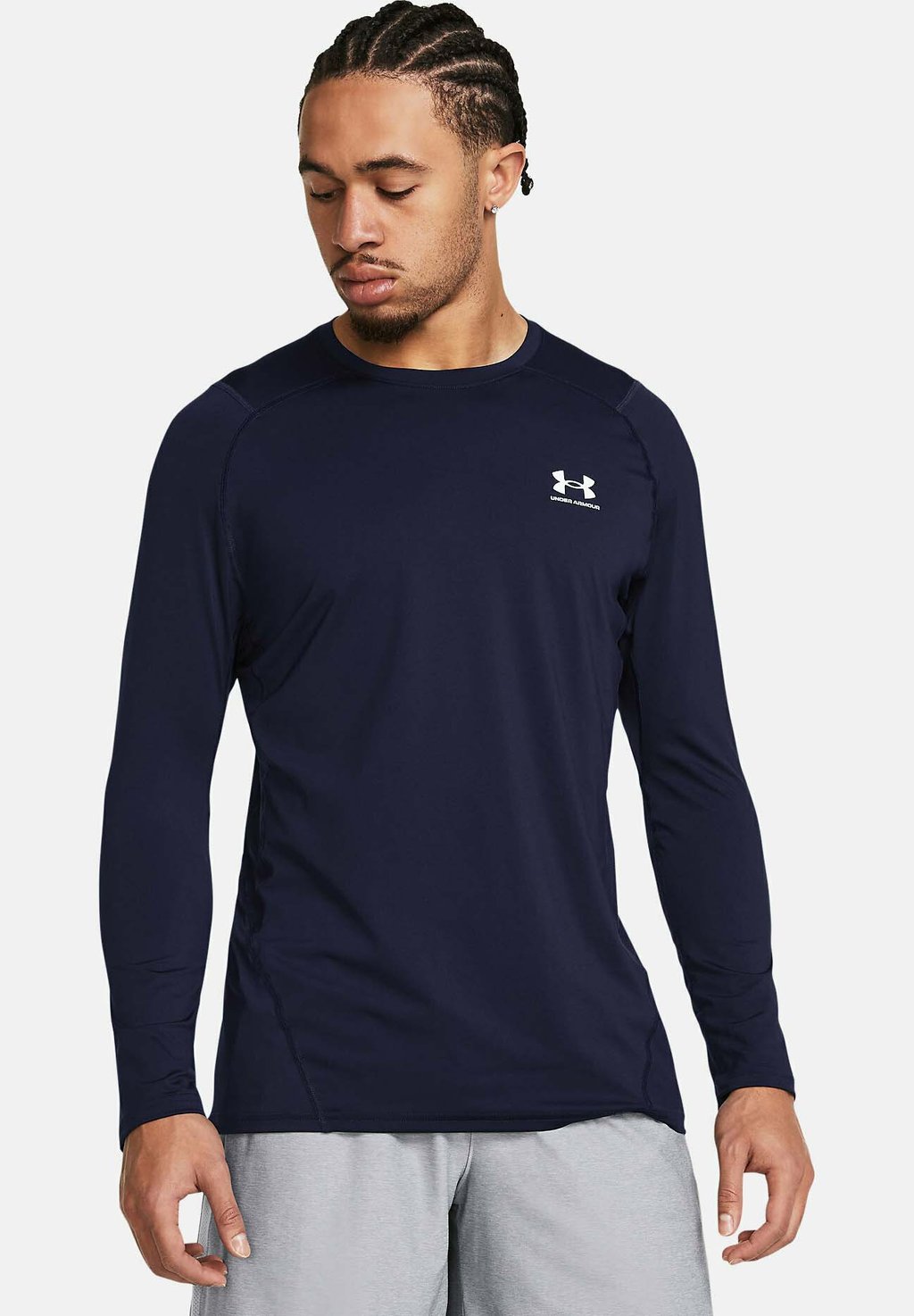 

Футболка с длинным рукавом Hg Fitted Under Armour, цвет midnight navy