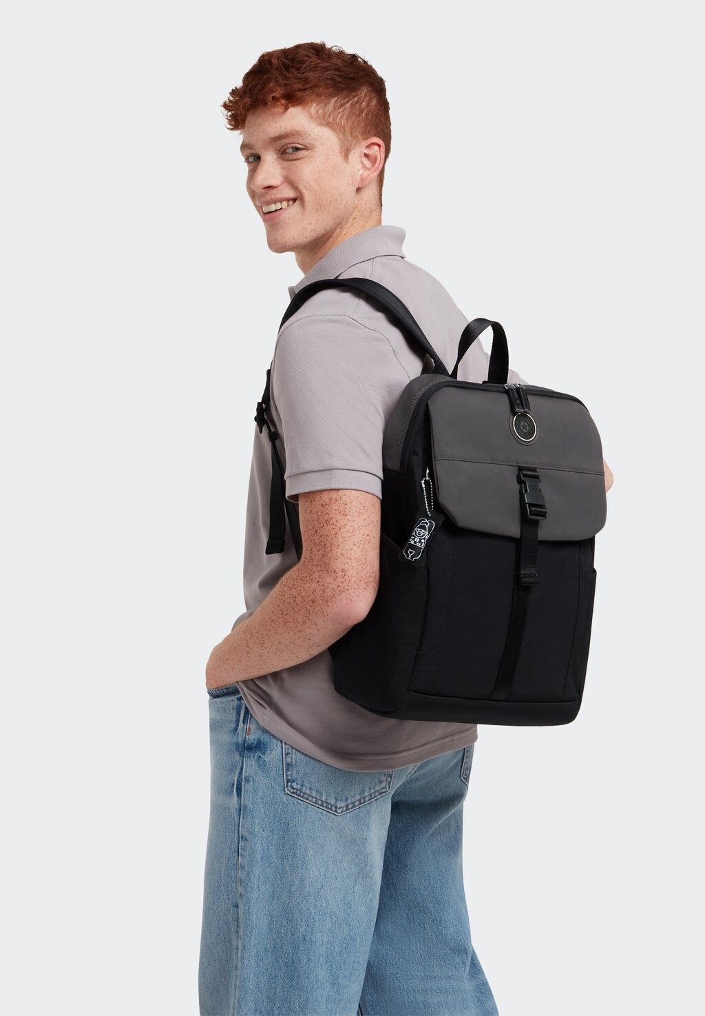 

Рюкзак Genadi Mild Kipling, цвет coal black bl