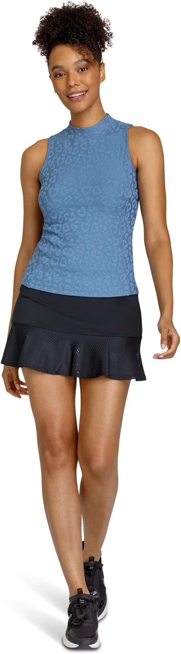 Теннисная футболка без рукавов Everdeen Mock Tail Activewear, цвет Copen Blue