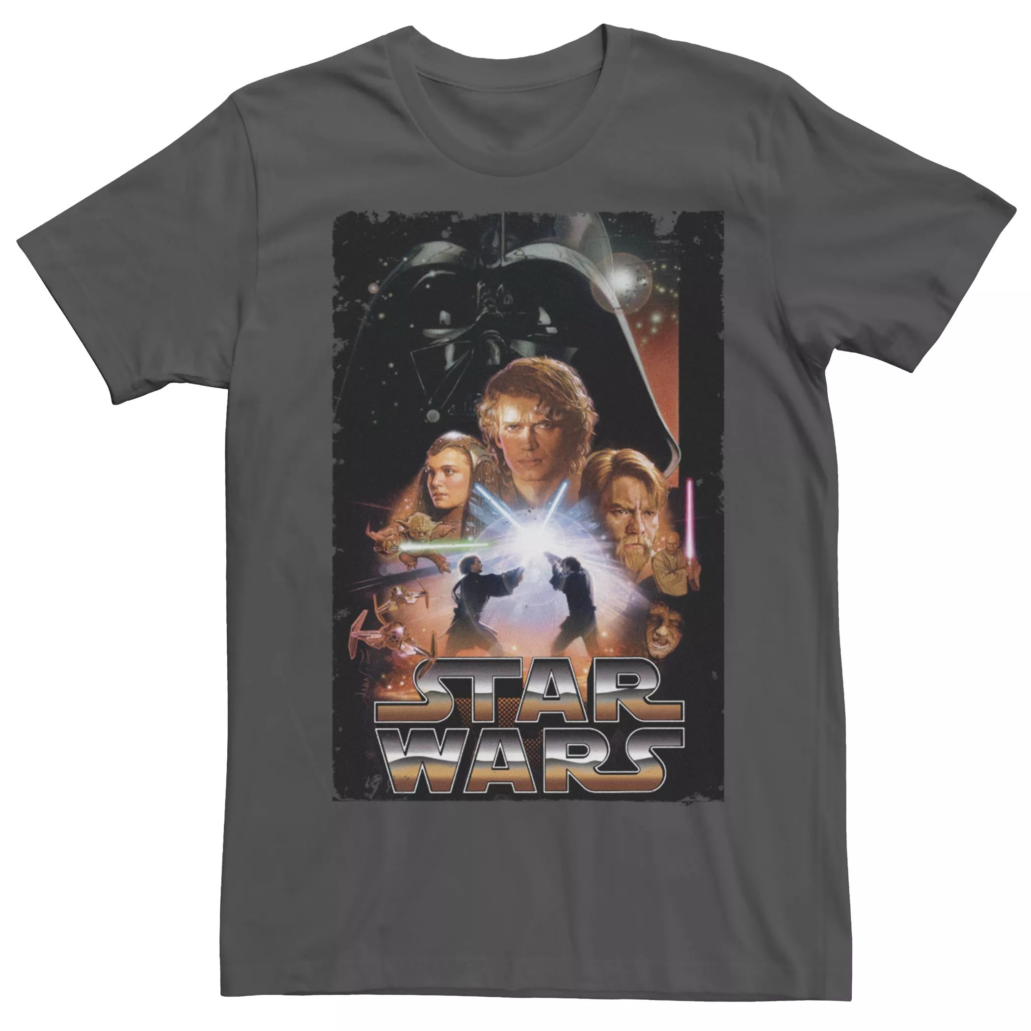 Мужская футболка с постером к фильму «Звездные войны: Месть ситхов», эпизод третий Licensed Character звездные войны эпизод iii – месть ситхов