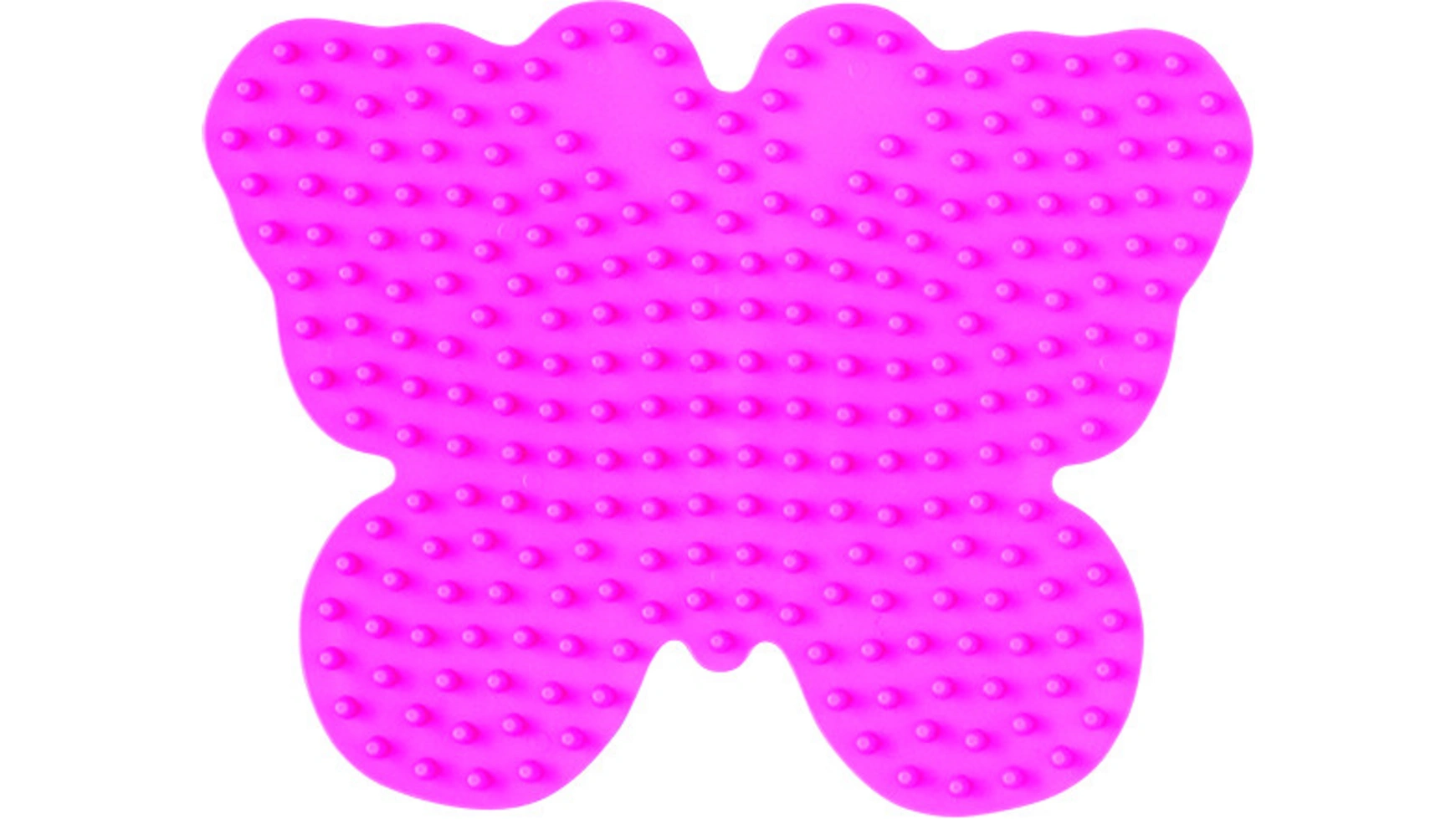 Гладильные бусы миди5+, пластина-бабочка, розовый Hama Perlen гладильные бусы миди5 игольная пластина маленькое сердечко прозрачная hama perlen