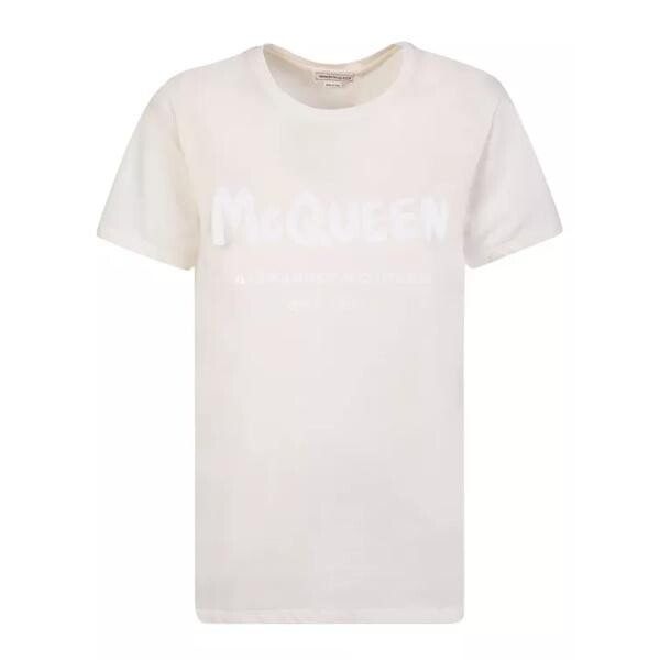 

Футболка pink cotton t-shirt Alexander Mcqueen, мультиколор
