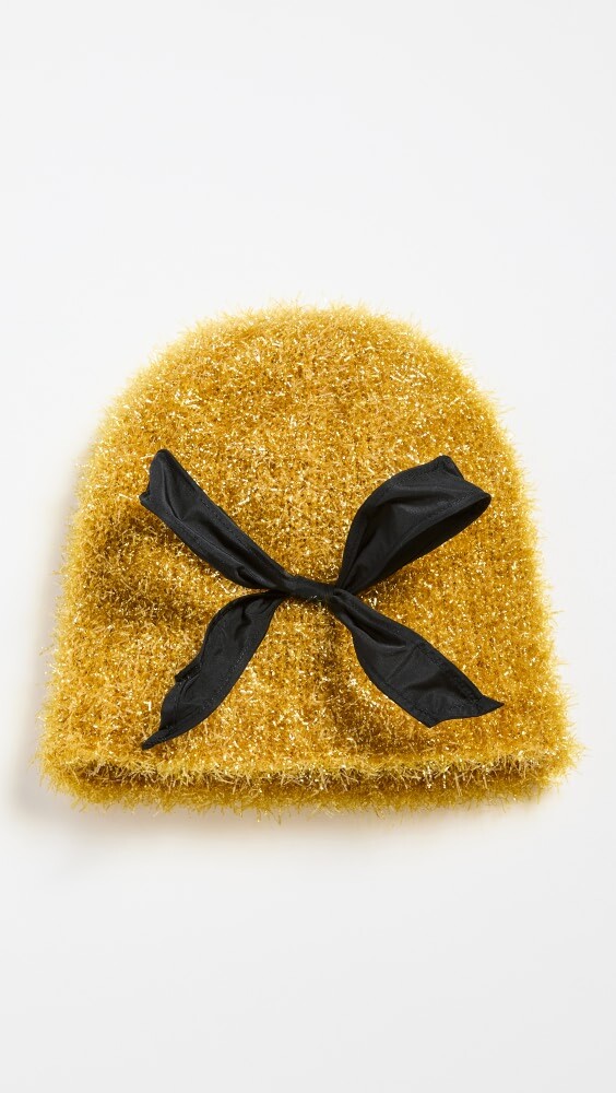 

Шапка Molly Goddard Tinsel Bow, золотой