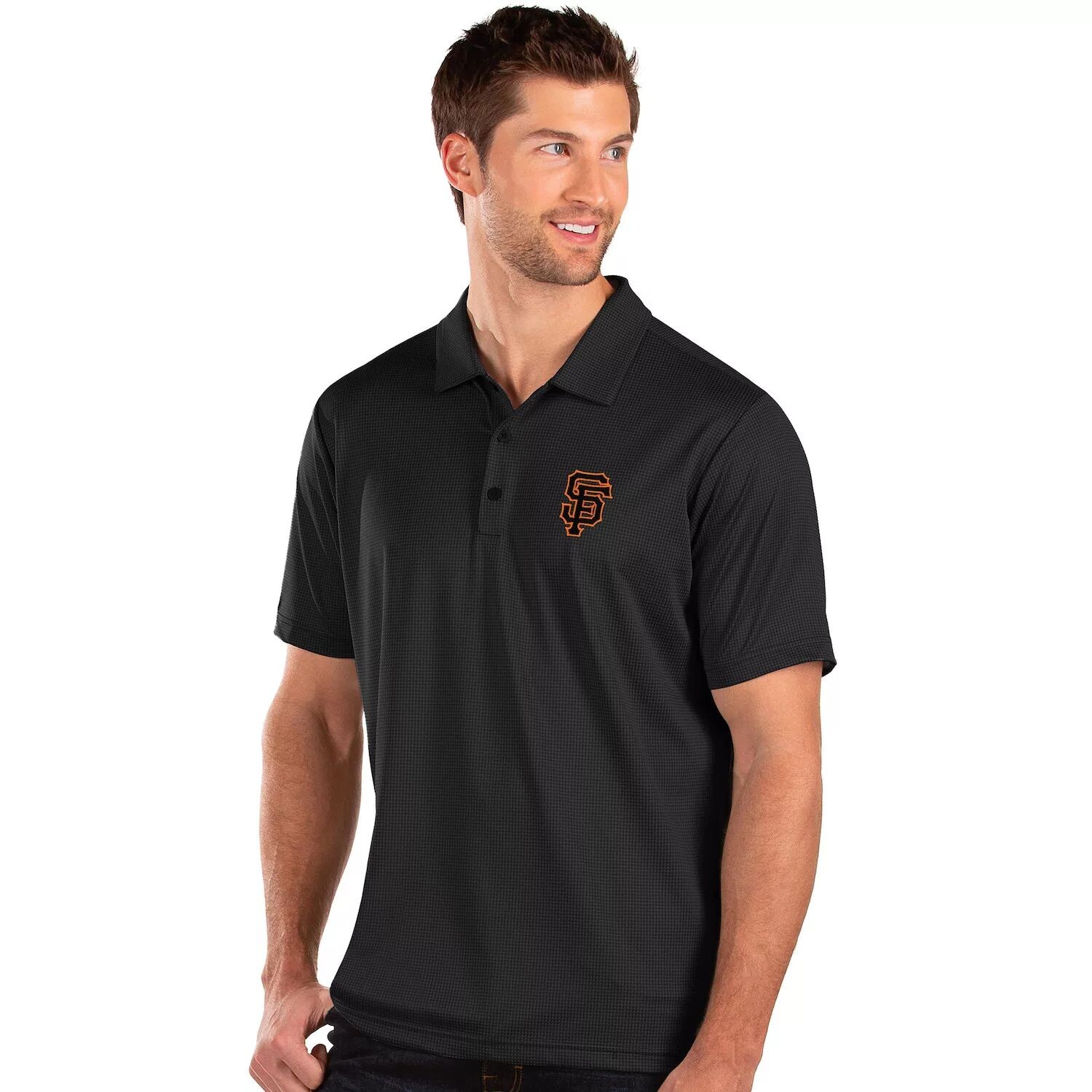 

Мужская черная рубашка-поло Antigua San Francisco Giants