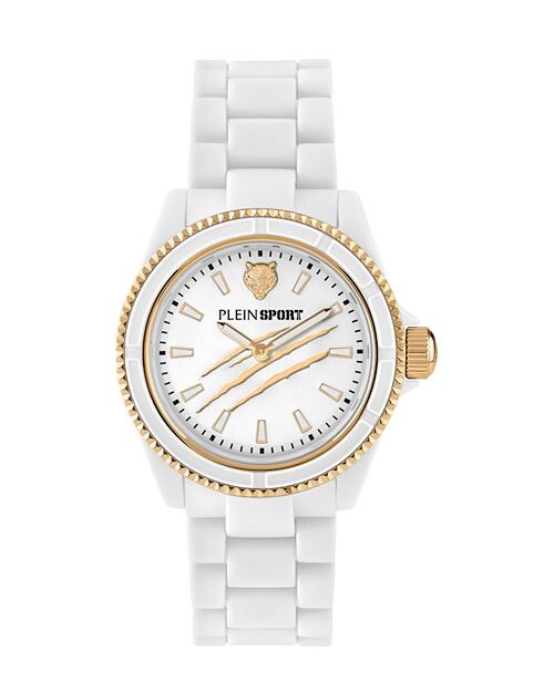 

Часы Plein Sport с царапинами, 38 мм PHILIPP PLEIN, цвет White