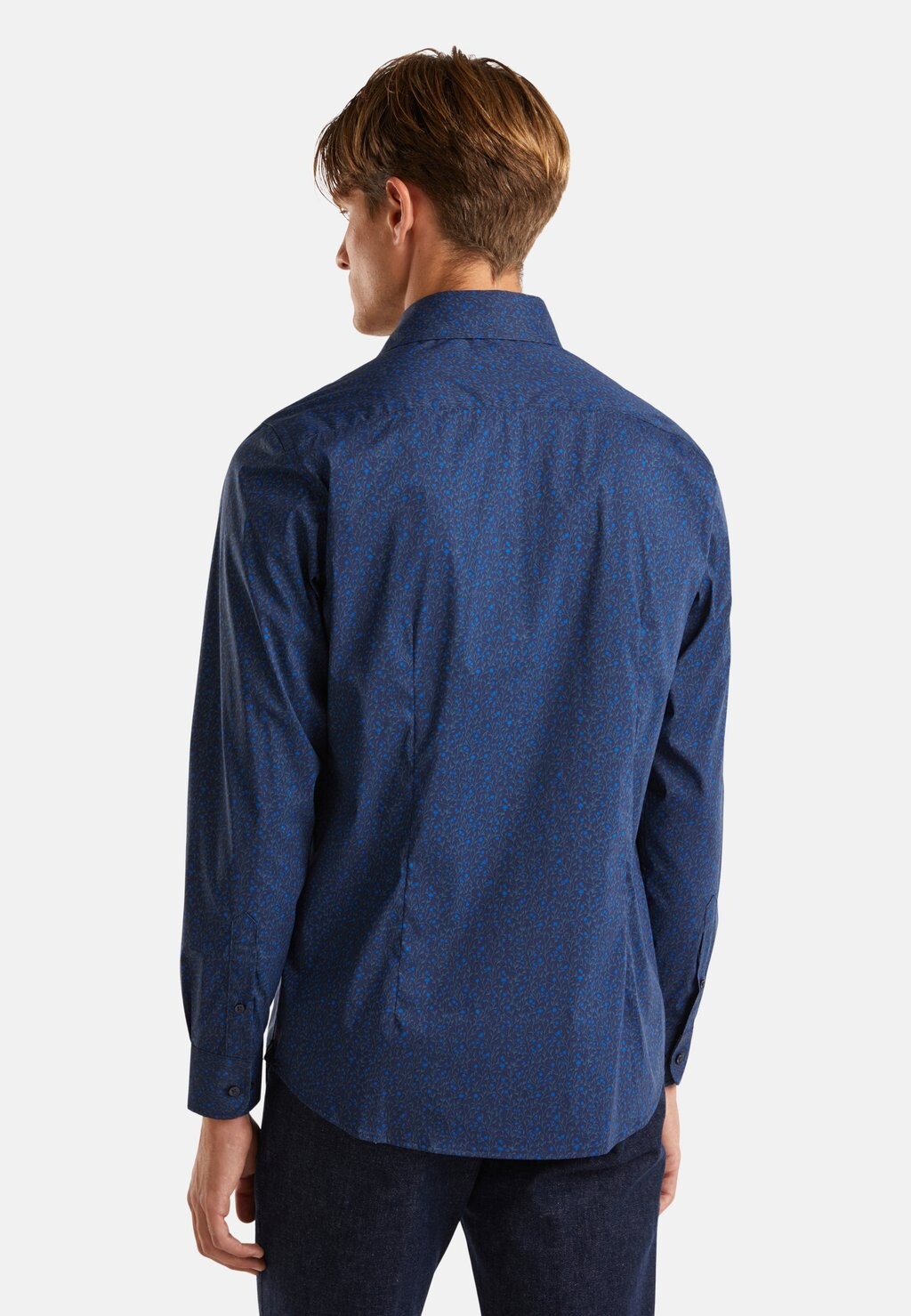 

Рубашка PATTERNED United Colors of Benetton, синий