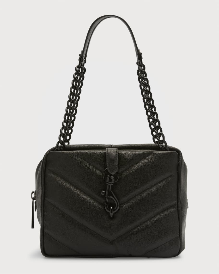 

Кожаная сумка через плечо Edie Maxi Zip Rebecca Minkoff