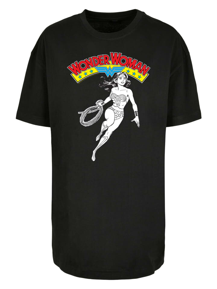 

Футболка F4NT4STIC Oversized Boyfriend Tee DC Comics Wonder Woman Lasso, черный