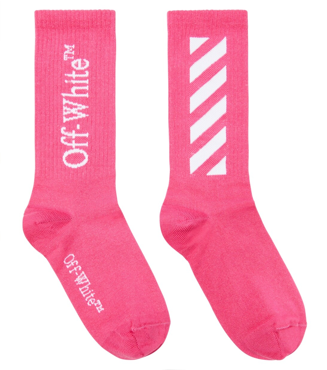 

Жаккардовые носки из смесового хлопка Off-White, белый