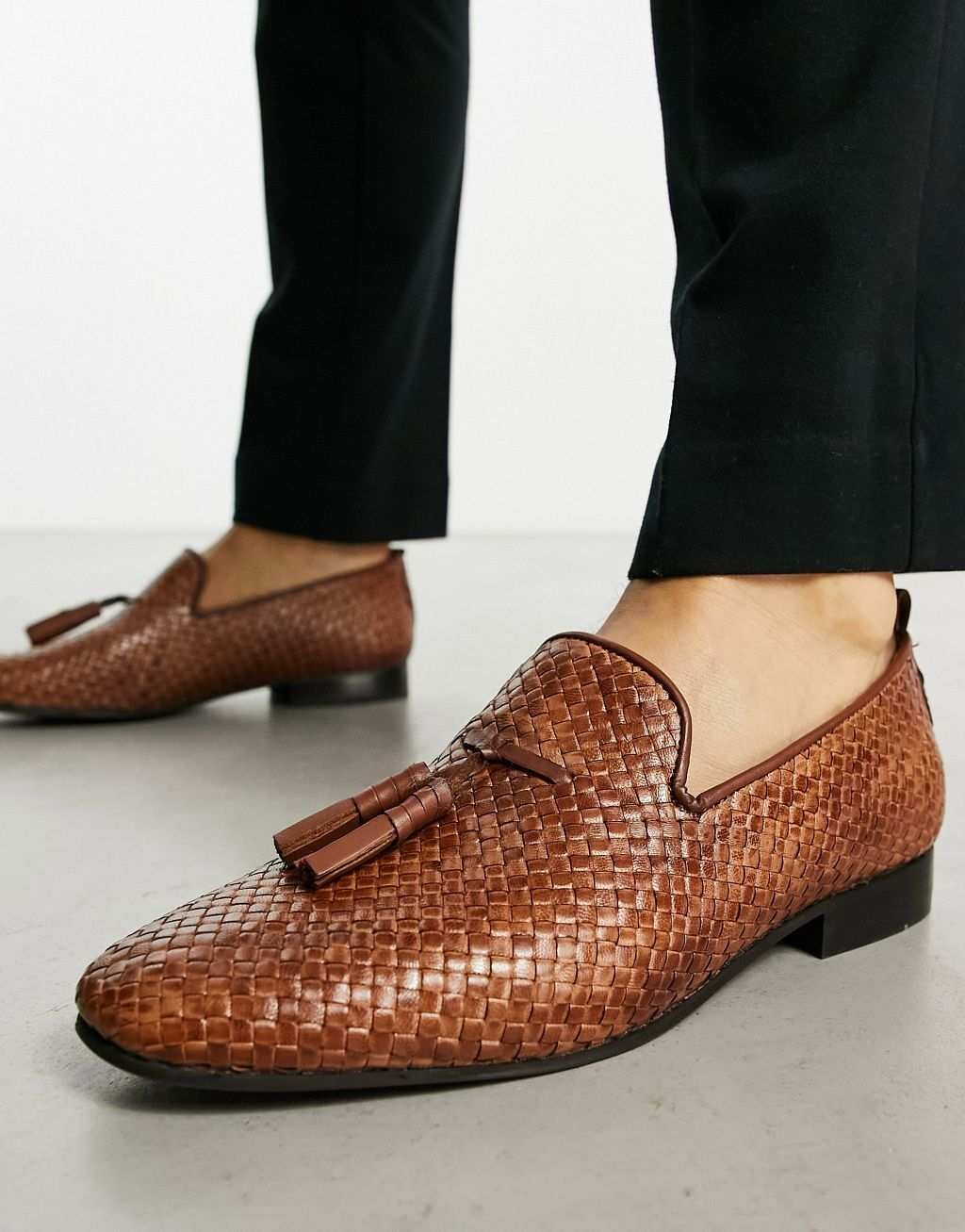 

Лоферы H by Hudson Exclusive Banks из коричневой кожи