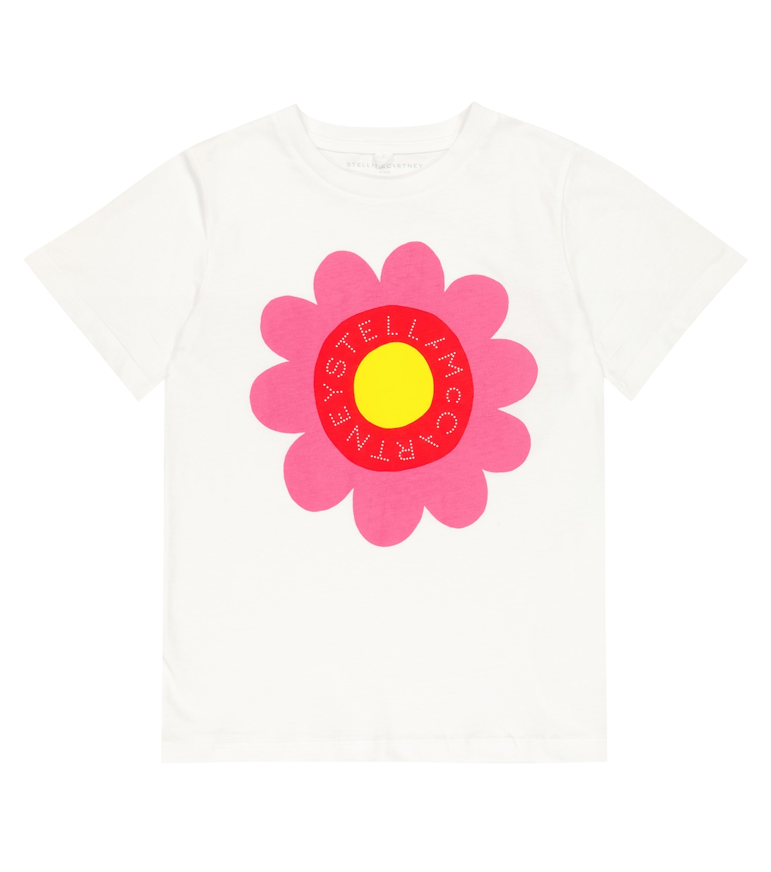 

Футболка из хлопкового джерси с логотипом Stella McCartney Kids, белый