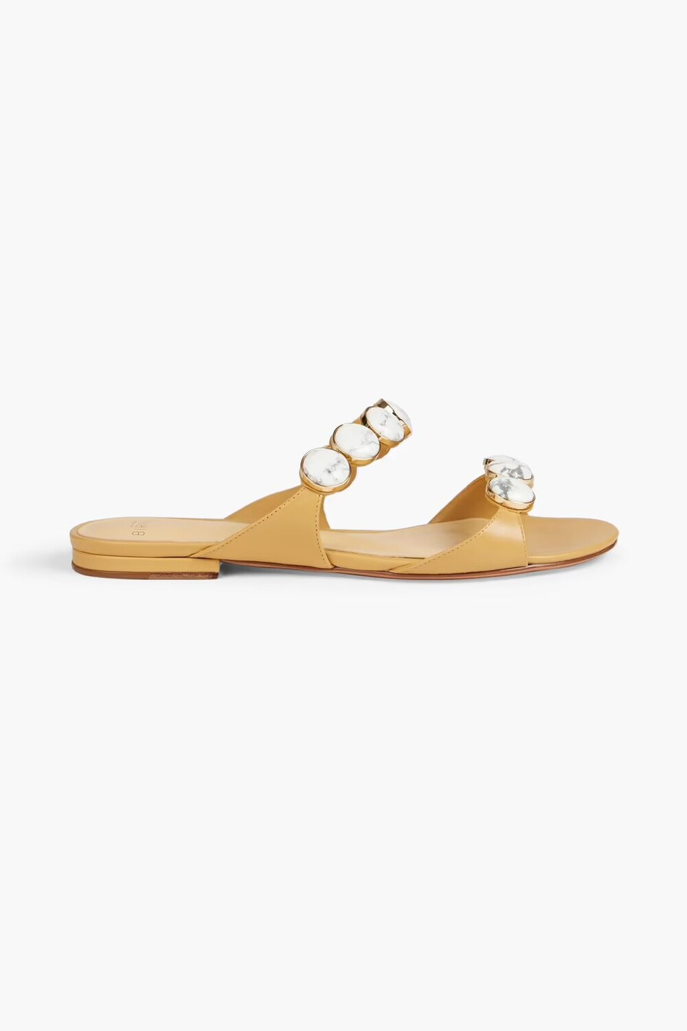 

Кожаные шлепанцы Rosie с декором Alexandre Birman, бежевый