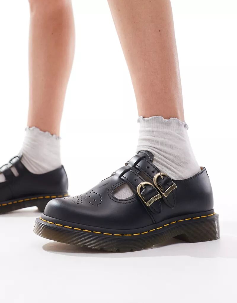 

Туфли Mary Jane Dr Martens 8065 bex из гладкой кожи черного цвета