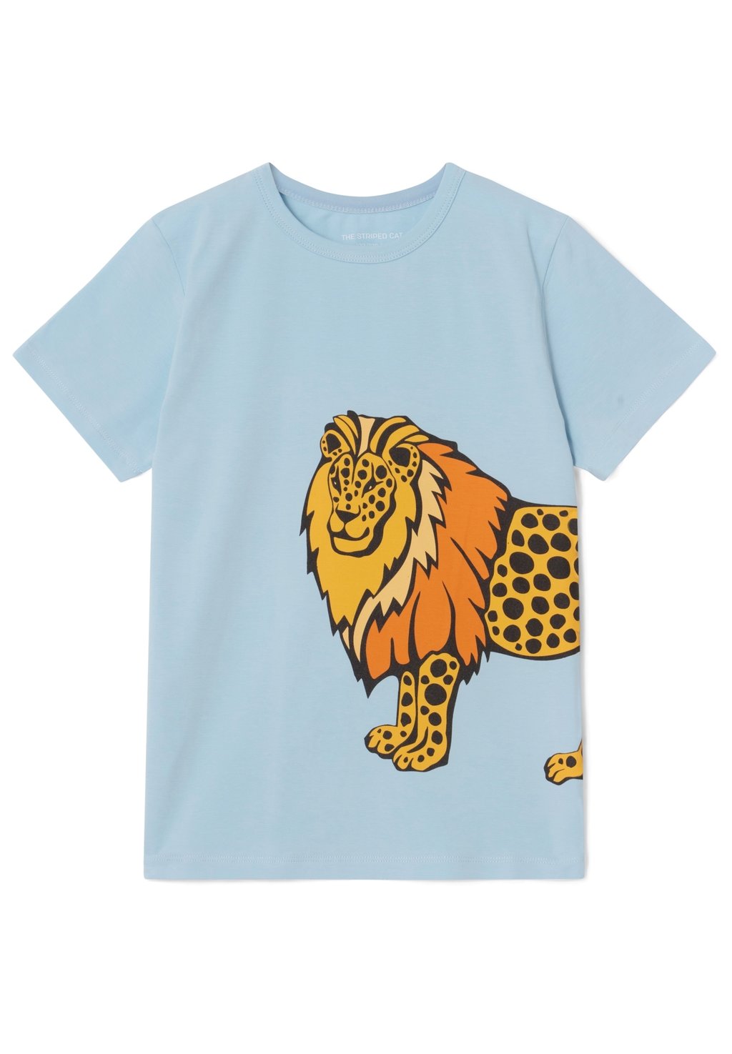 Футболка с принтом Juno Ss Lion Sp The Striped Cat, цвет chambrey blue