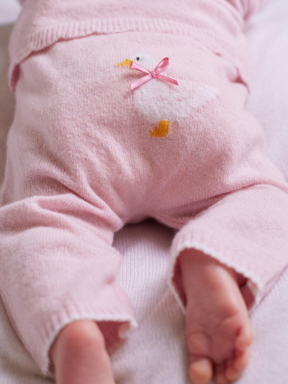 

Леггинсы из кашемира Trotters Baby Jemima Duck, бледно-розовые