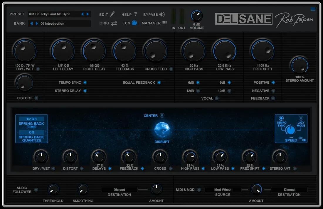 

Плагин DelSane Delay FX Роба Папена