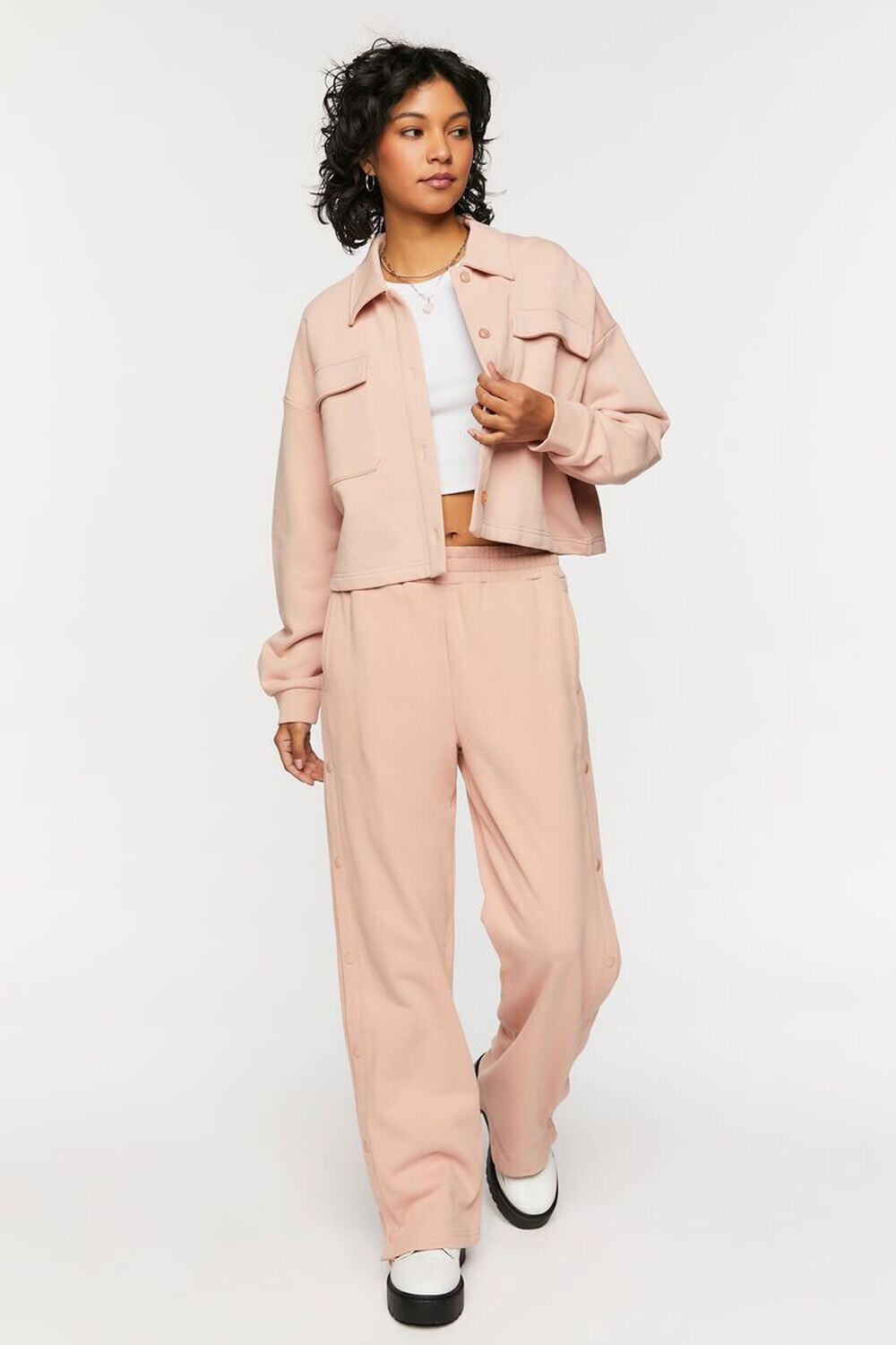 

Отрывные брюки из френч-терри Forever 21, краски