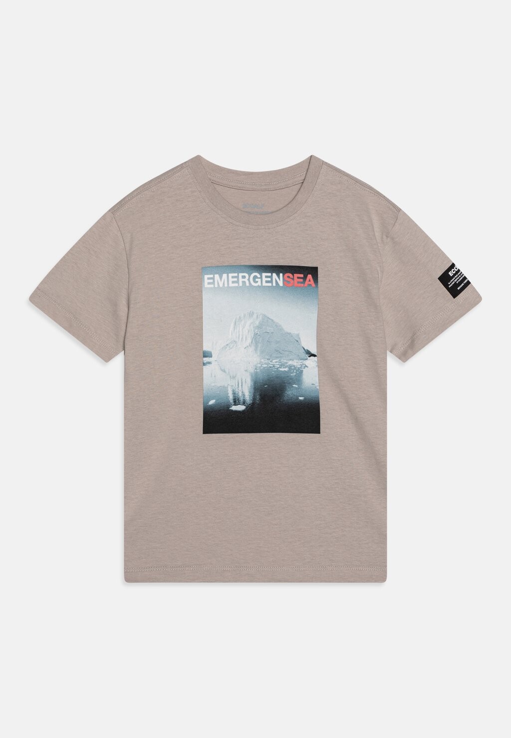 

Футболка с принтом BOYS Ecoalf, цвет grey mist