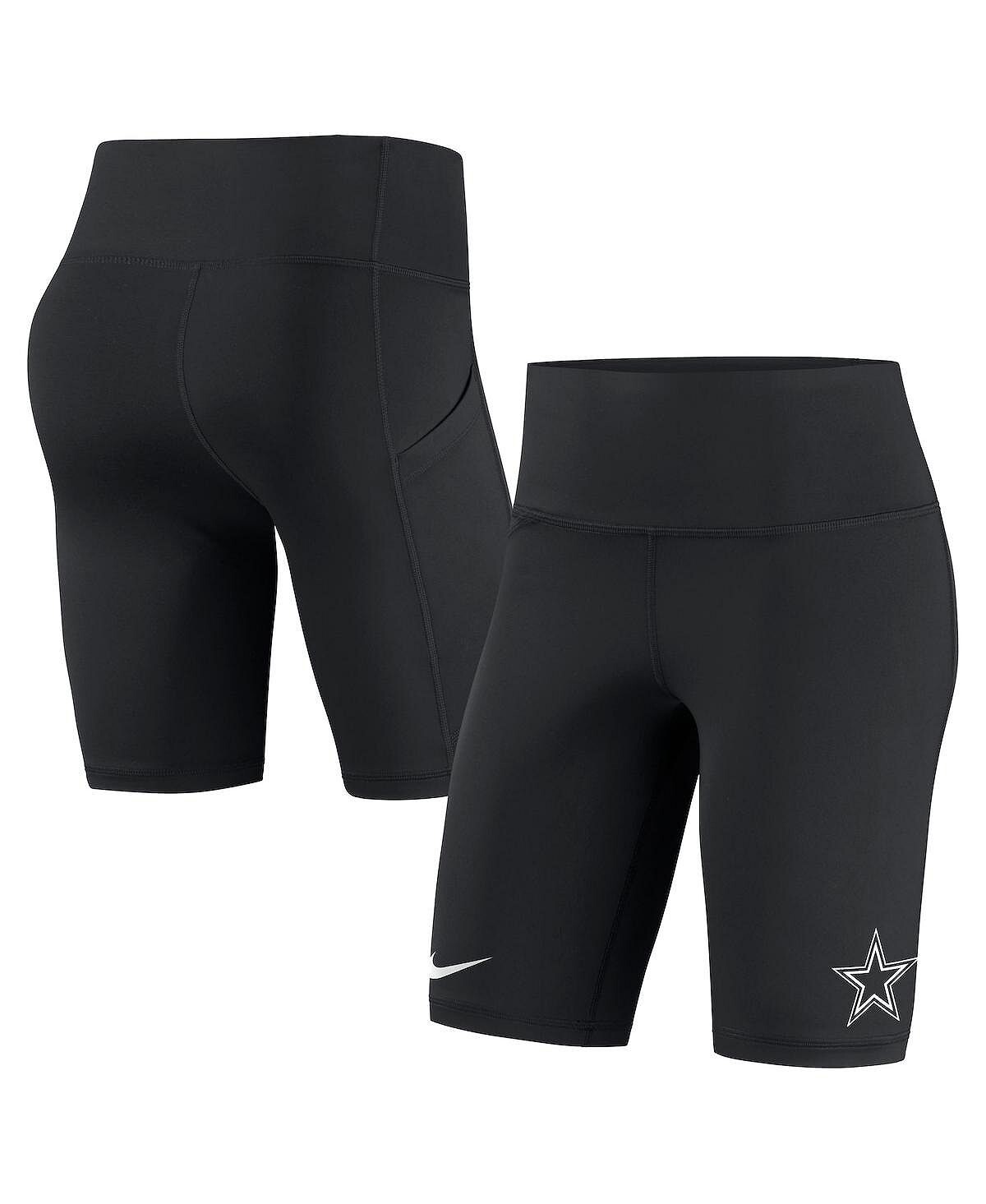

Женские черные байкерские шорты Dallas Cowboys Nike, черный