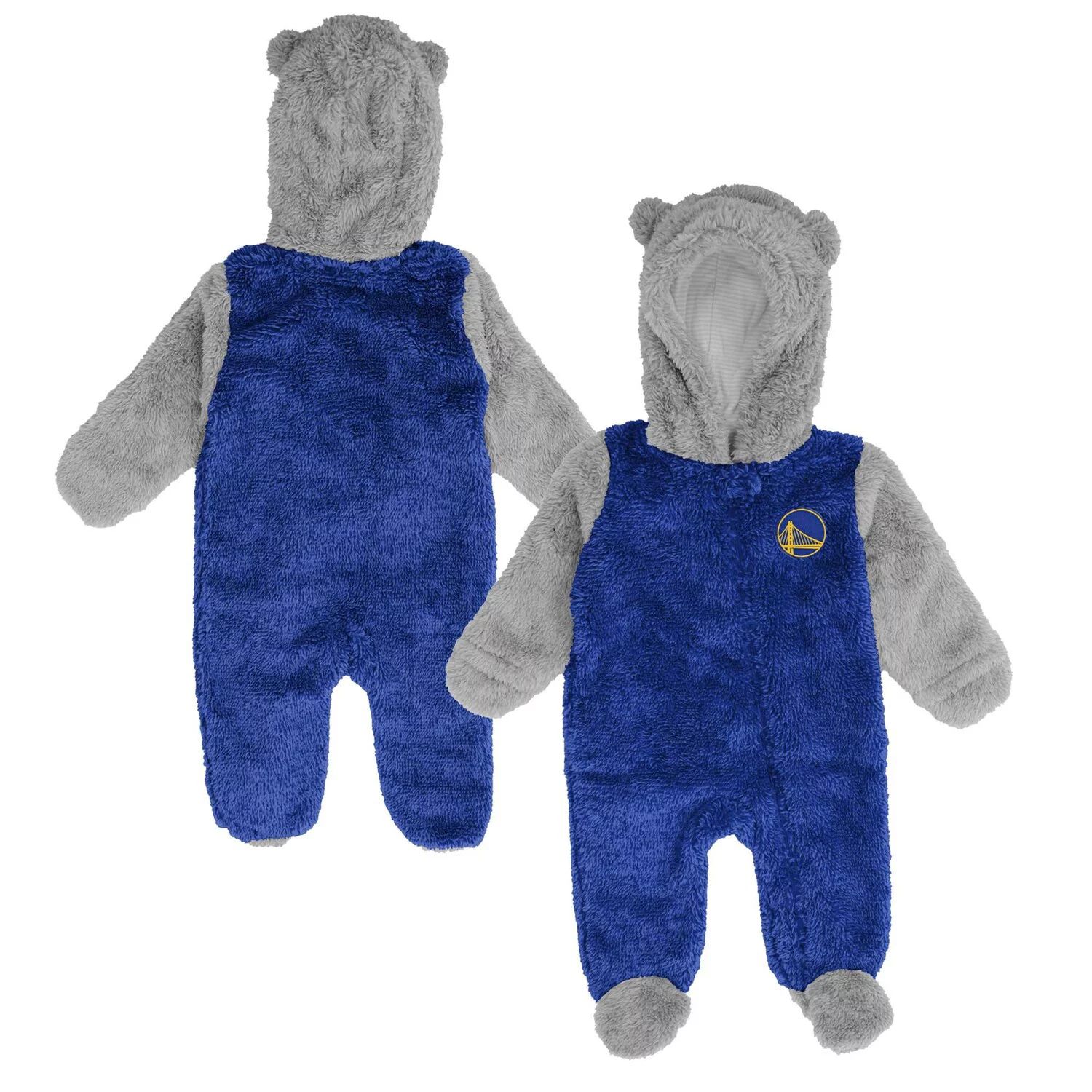 

Новорожденных и младенцев Royal Golden State Warriors Game Nap Teddy с флисовой овсянкой и молнией во всю длину Outerstuff