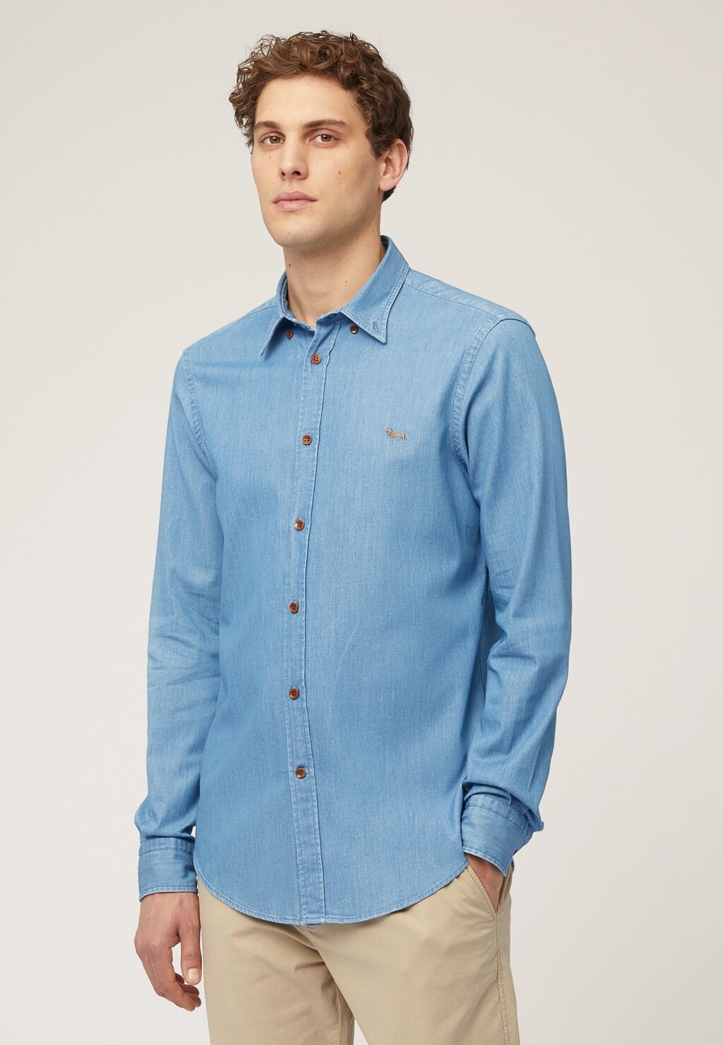 

Рубашка BUTTON DOWN Harmont & Blaine, светло-голубой в крапинку