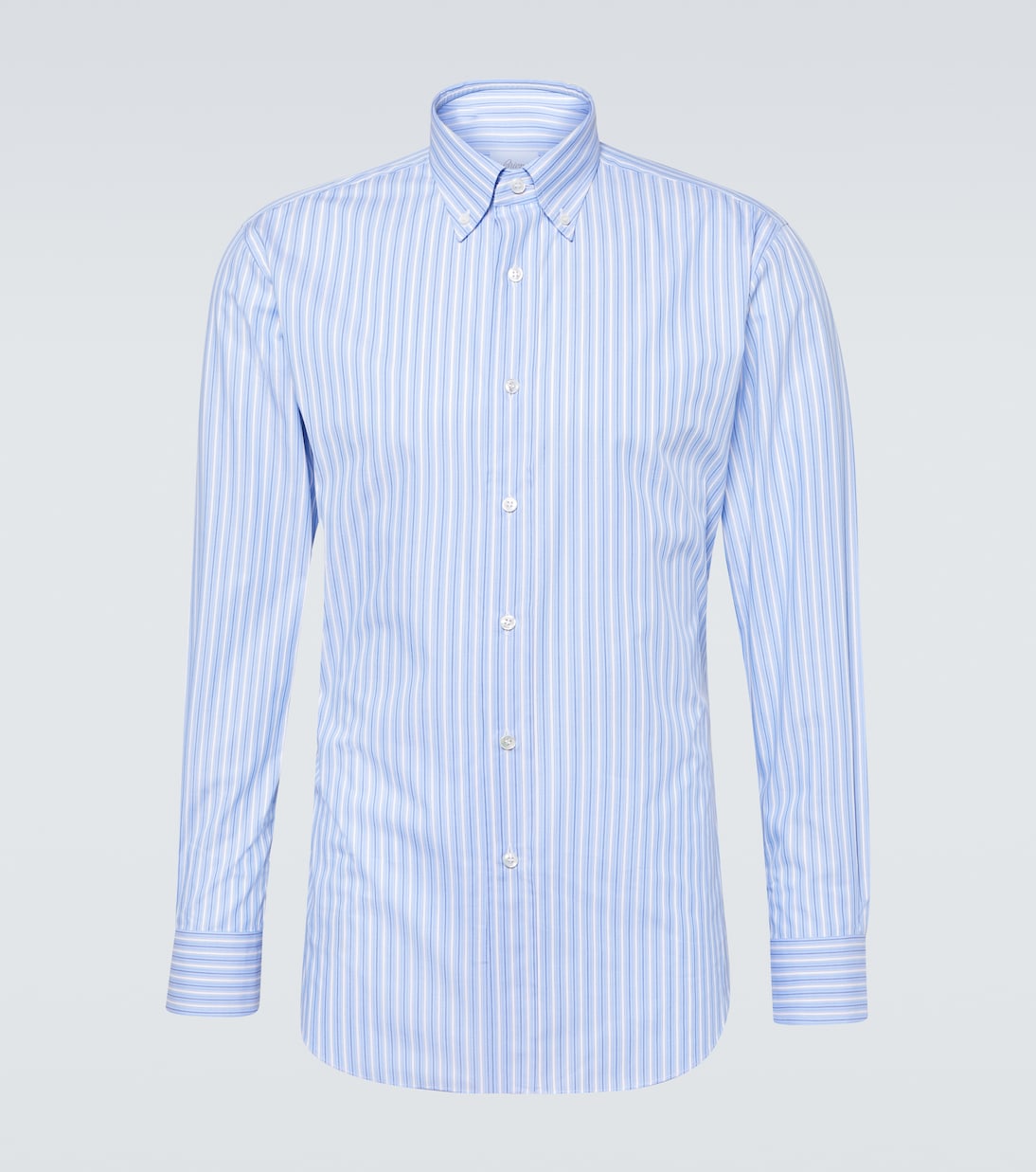 Хлопчатобумажную рубашку Brioni, синий
