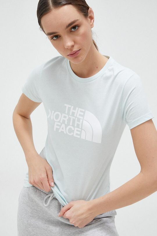 

Хлопковая футболка The North Face, бирюзовый