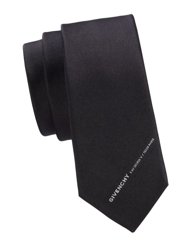 Шелковый галстук Givenchy, черный