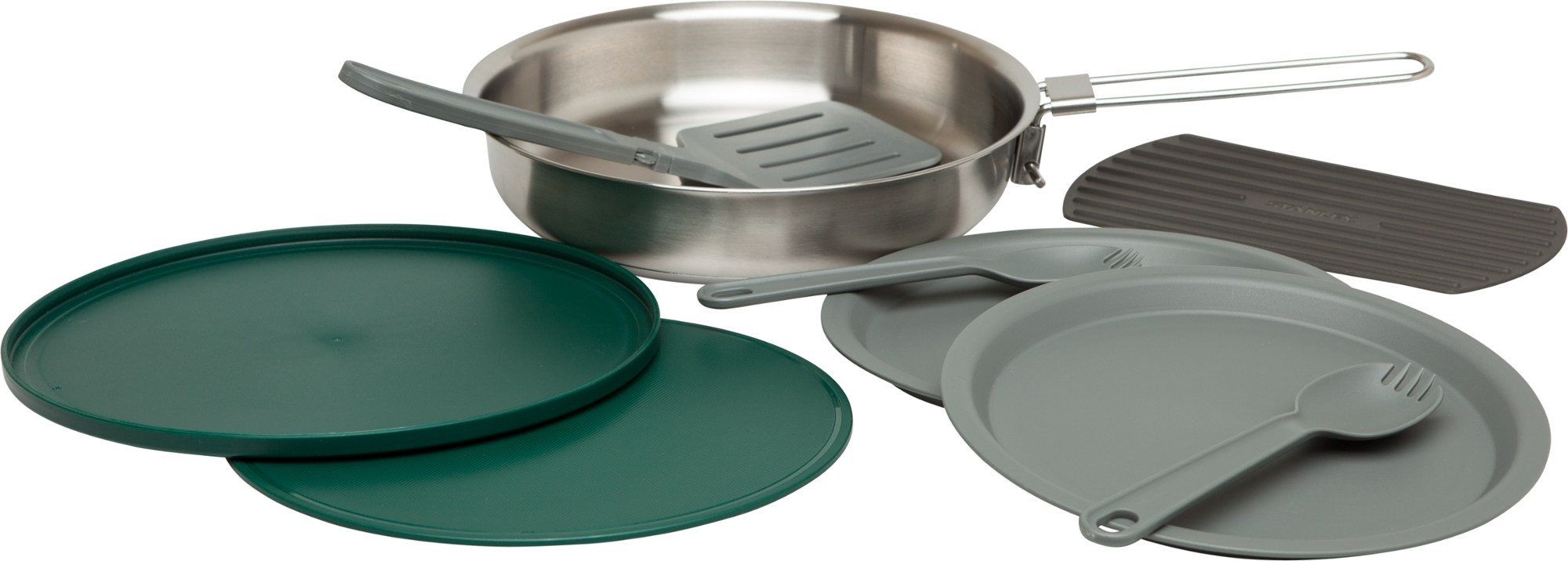 Набор сковород из 9 предметов серии Adventure Prep+Eat Stanley, серый набор стопок stanley adventure цвет зеленый стальной 6 предметов