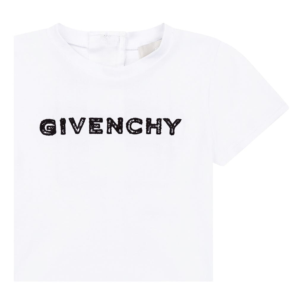 

Белая футболка с логотипом Givenchy, белый