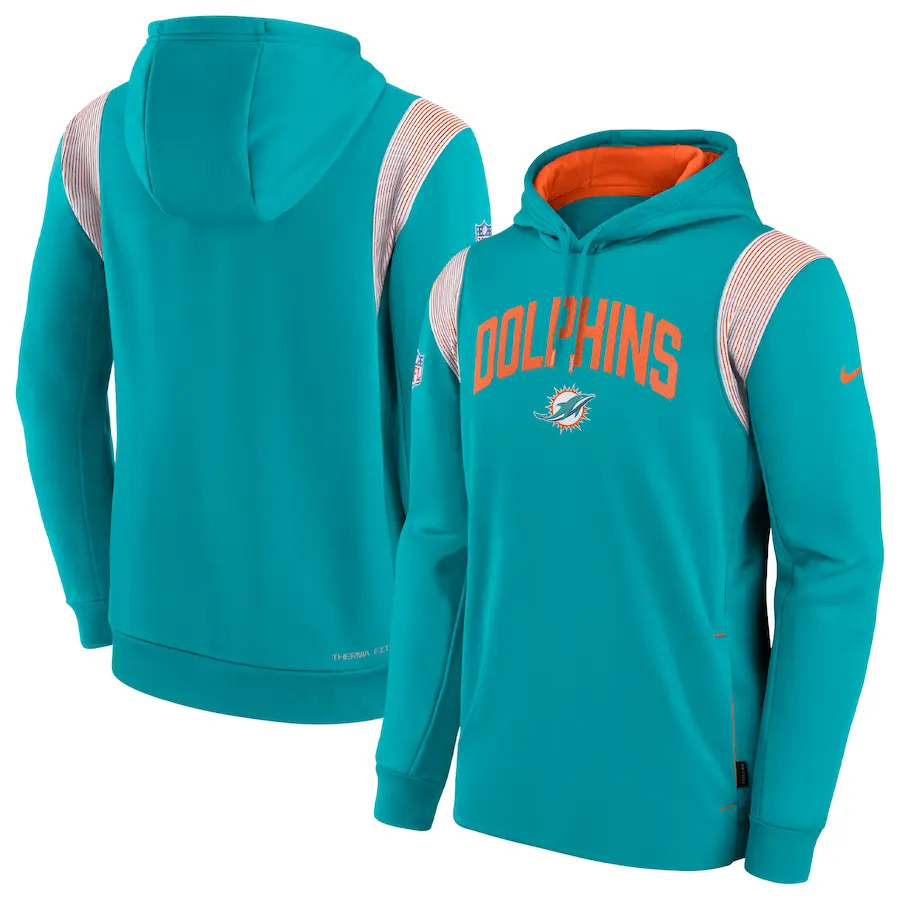 

Пуловер с капюшоном Nike Miami Dolphins, аква
