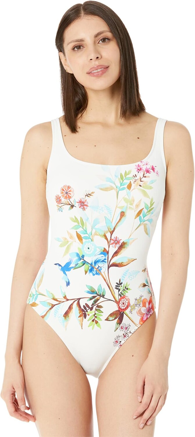 

Купальник Johnny Was Lei Floral Tank Suit, разноцветный