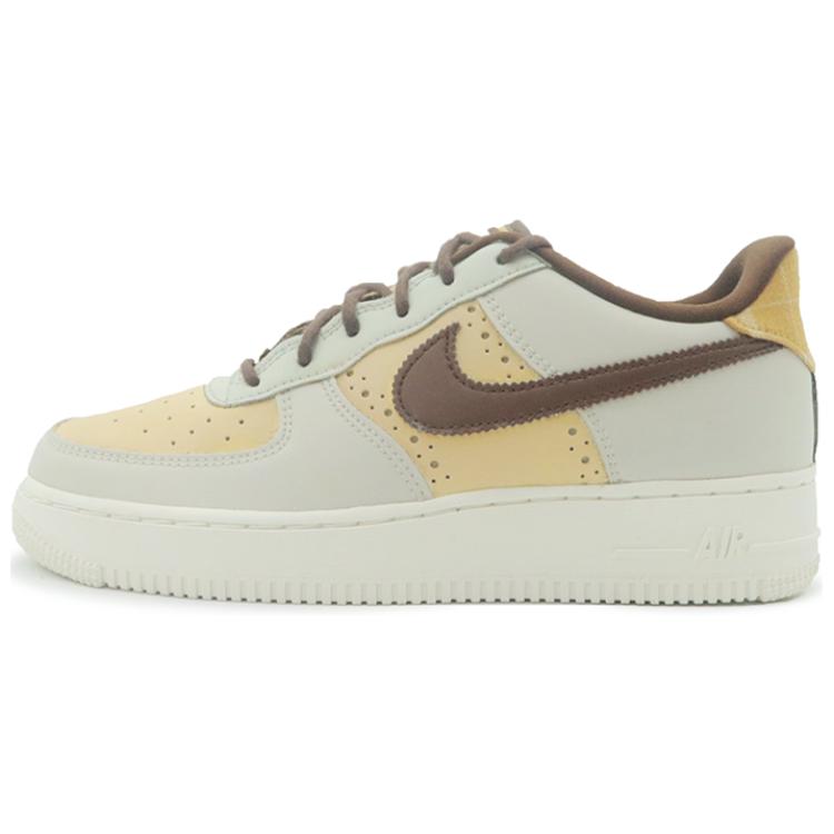 

Кроссовки Nike Air Force 1 Skateboarding Shoes Women's Low-top Beige Brown, коричневый