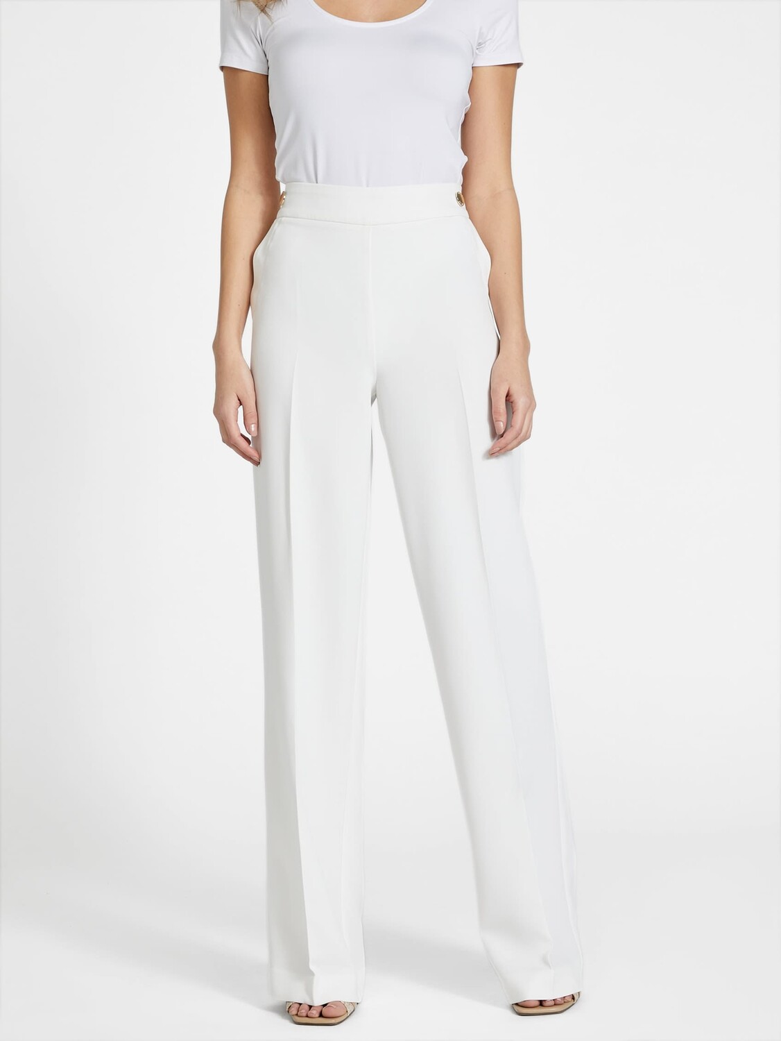 

Брюки строгого кроя Lily Guess Factory, цвет Pure White