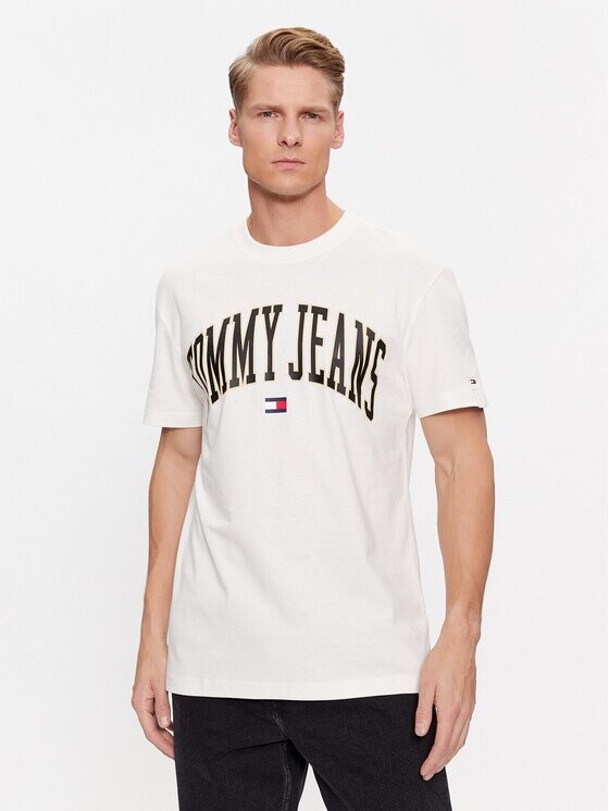 

Футболка классического кроя Tommy Jeans, белый