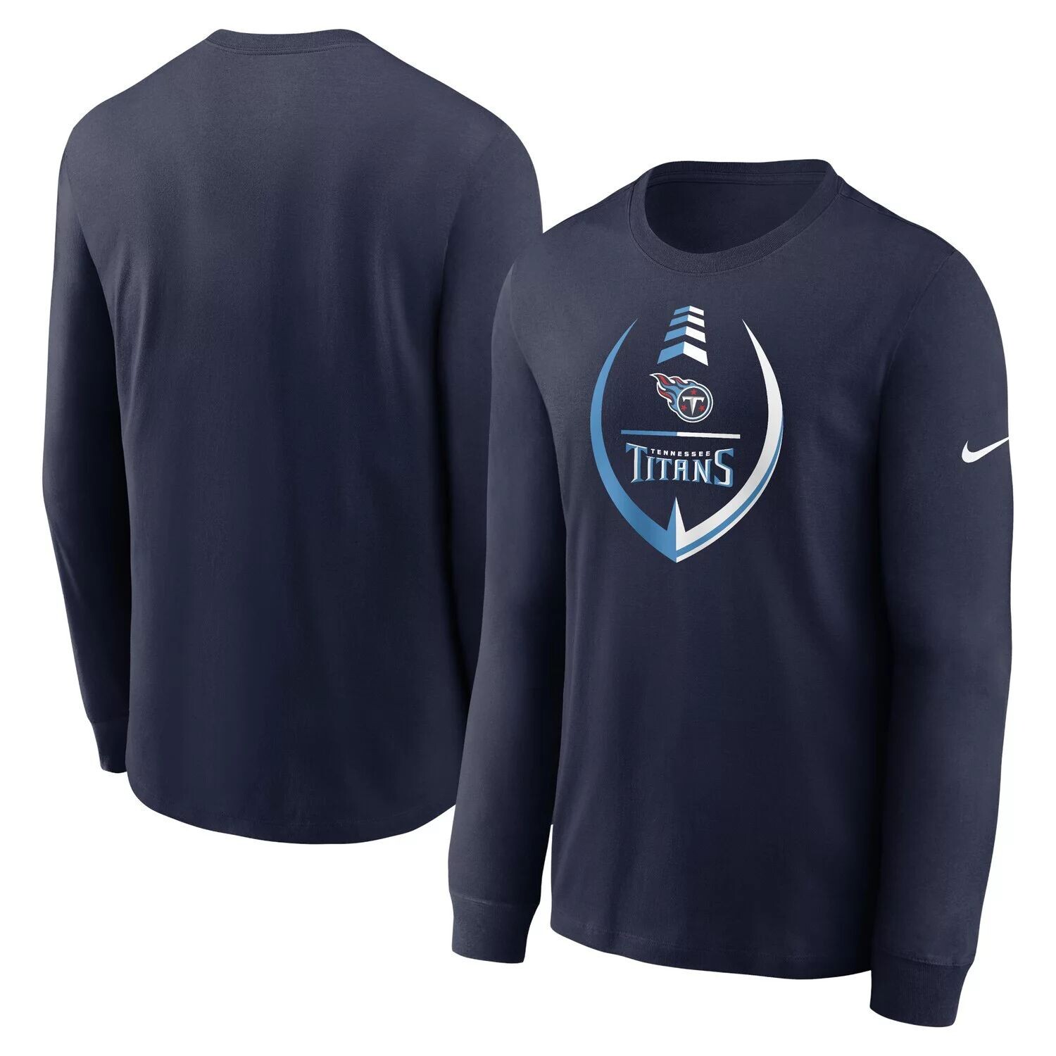 

Мужская темно-синяя футболка с длинным рукавом Tennessee Titans Icon Legend Logo Performance Nike
