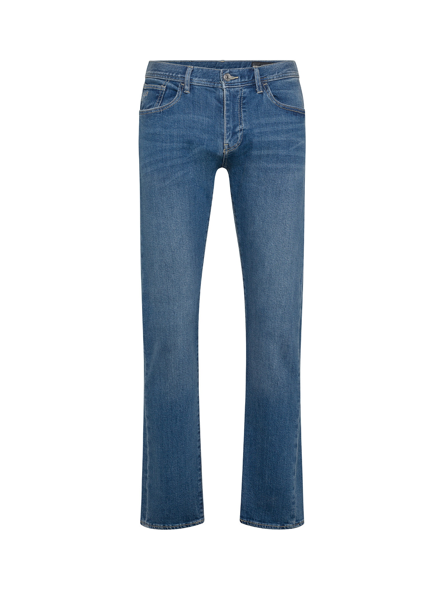Armani Exchange узкие джинсы с пятью карманами, синий