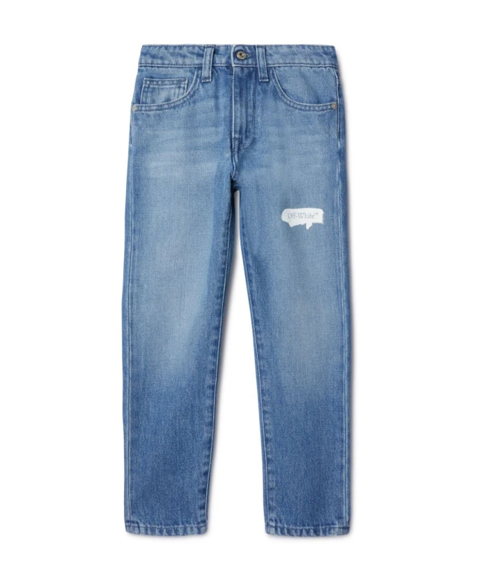 

Джинсовые брюки с графическим рисунком Off White, синий