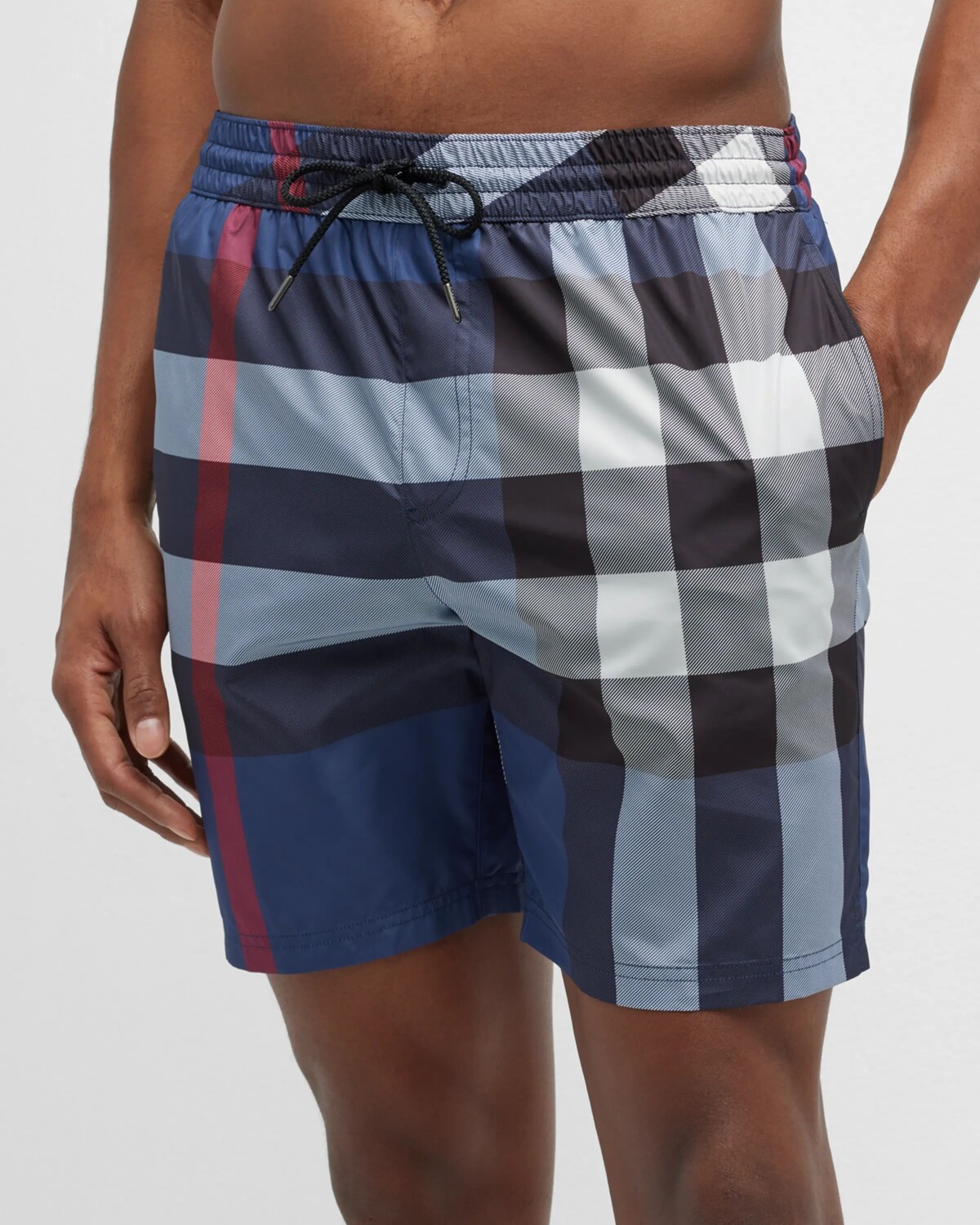

Мужские плавки в клетку Guildes Signature Burberry, цвет Blue