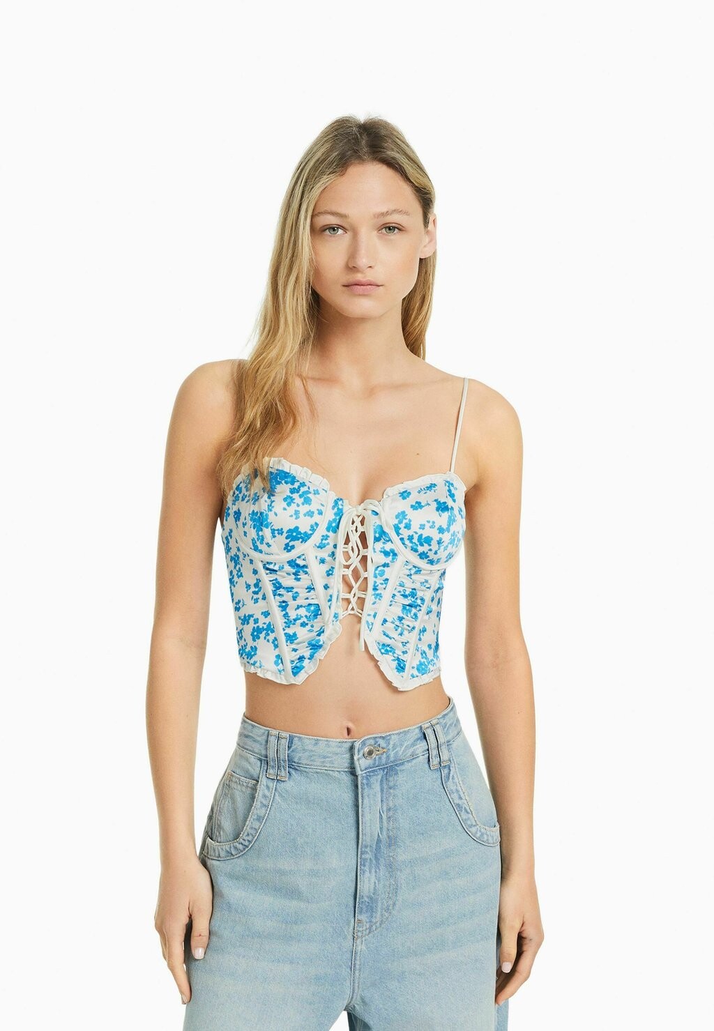 

Топ Bershka, синий