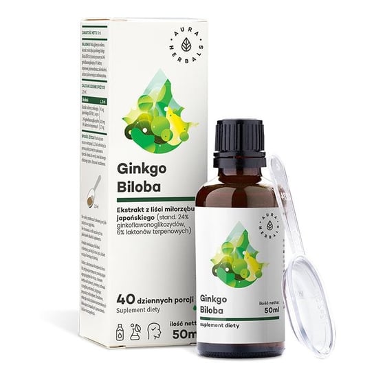 Гинкго Билоба - Жидкий экстракт 50 мл - Aura Herbals