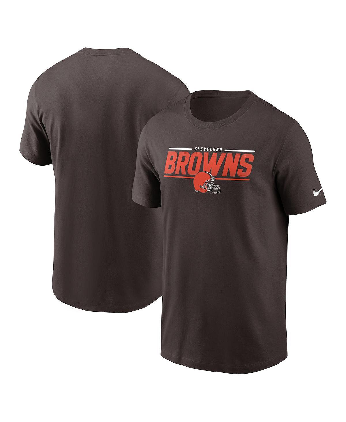 Мужская коричневая футболка Cleveland Browns Muscle Nike