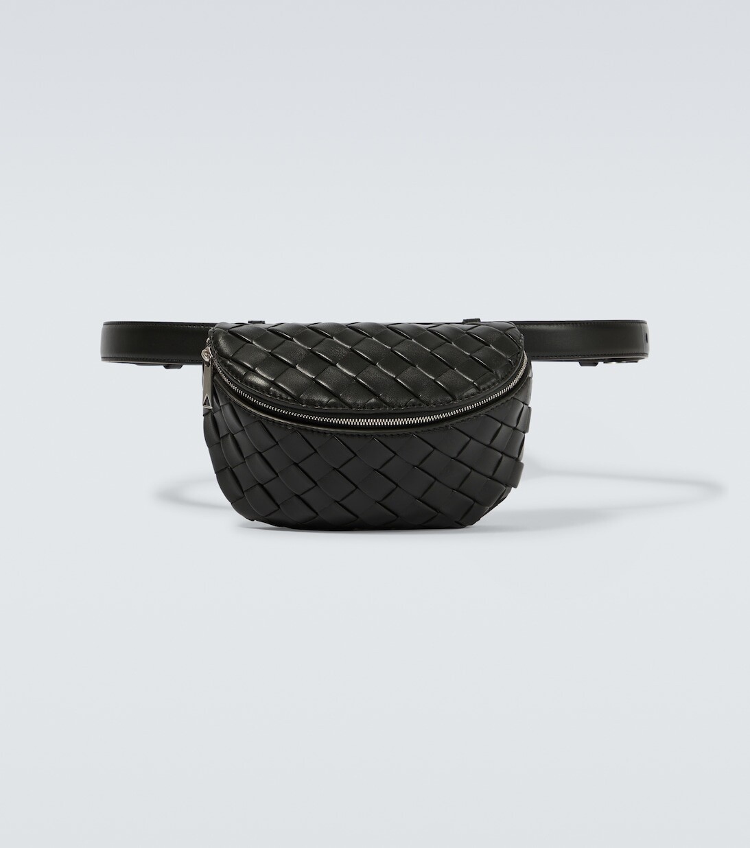 

Поясная сумка из кожи Intrecciato Bottega Veneta, черный
