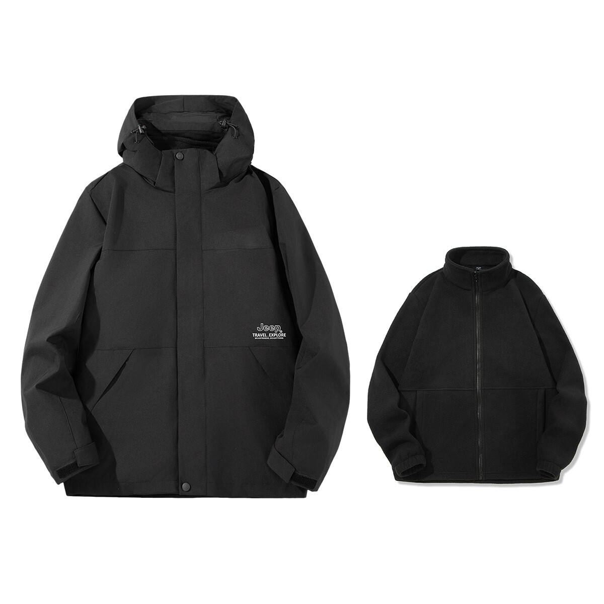 

Ветровка Куртка Унисекс Jeep, цвет Off-white (double-layered)