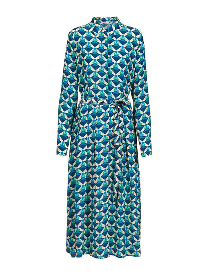 

Длинное платье Herrlicher, цвет blau/weiß