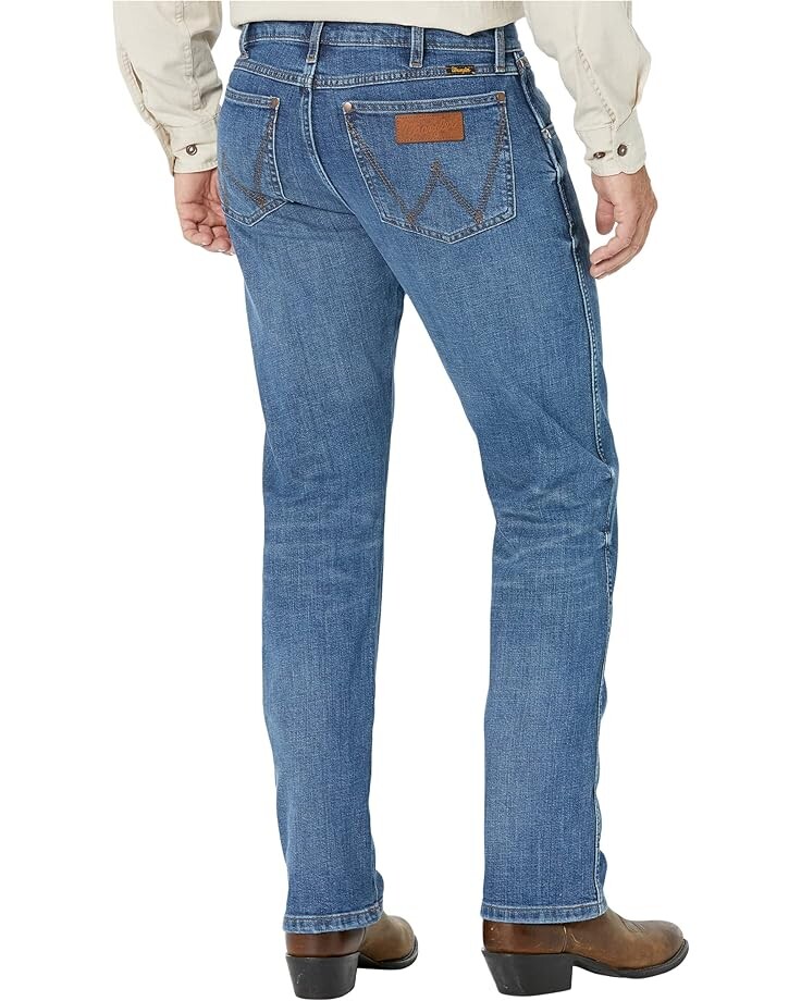 цена Джинсы Wrangler Green Jeans Retro Premium Slim Straight in Brierley, цвет Brierley