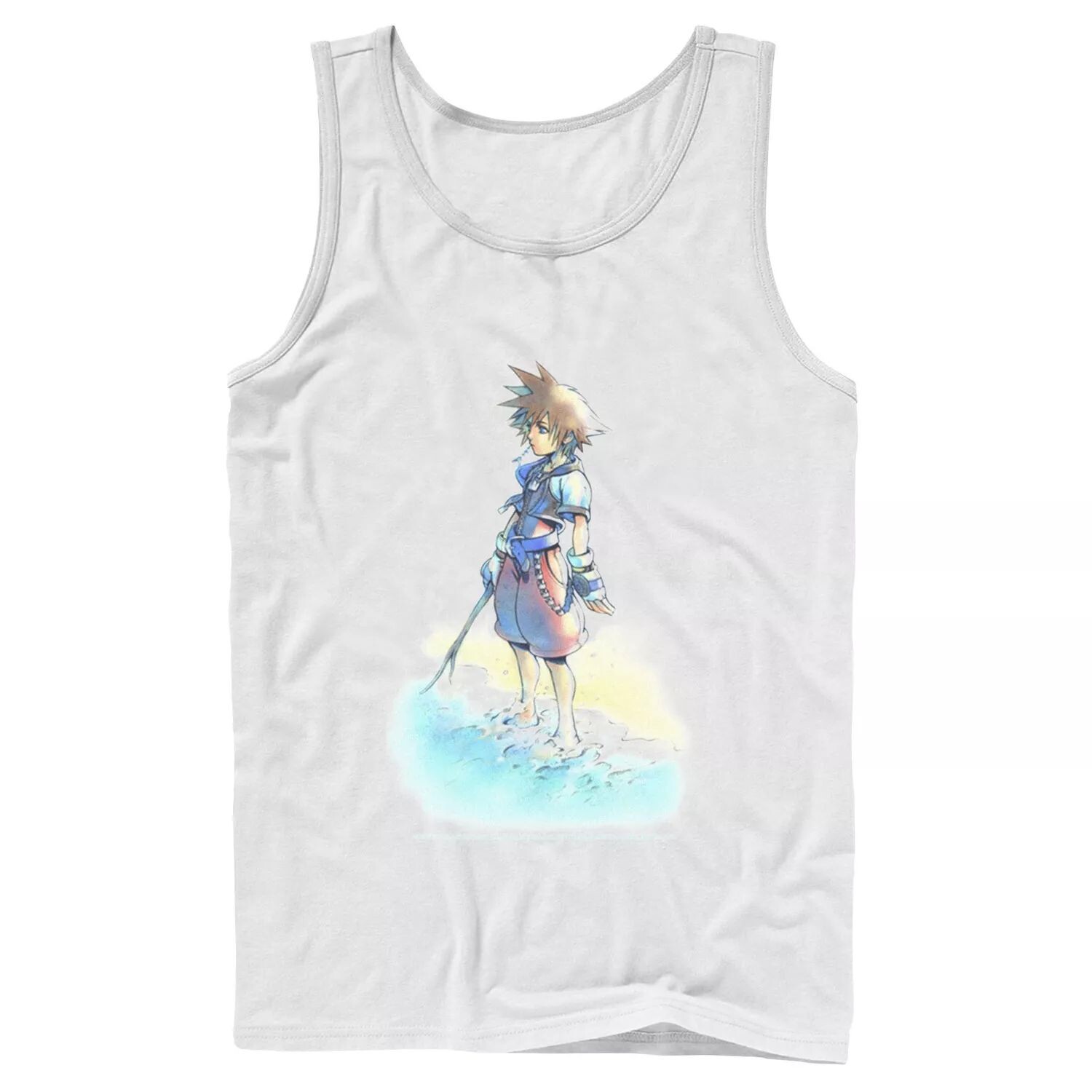 

Мужская майка Disney Kingdom Hearts Sora Beach Sketch Licensed Character