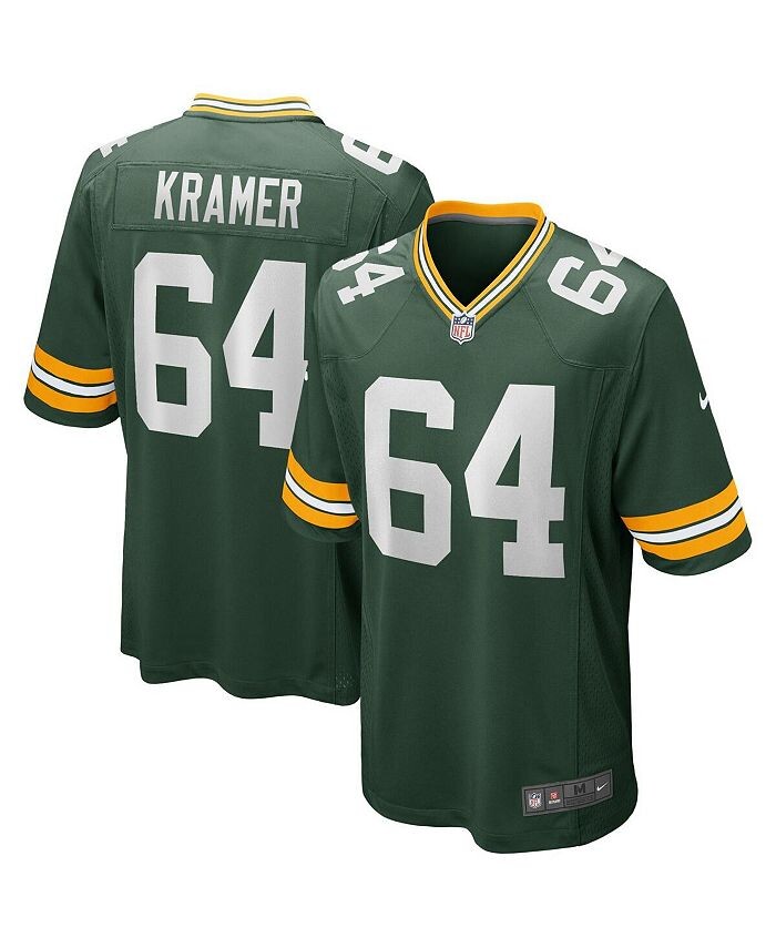 

Мужская майка Джерри Крамера зеленого цвета Green Bay Packers Game Retired Player Nike, зеленый