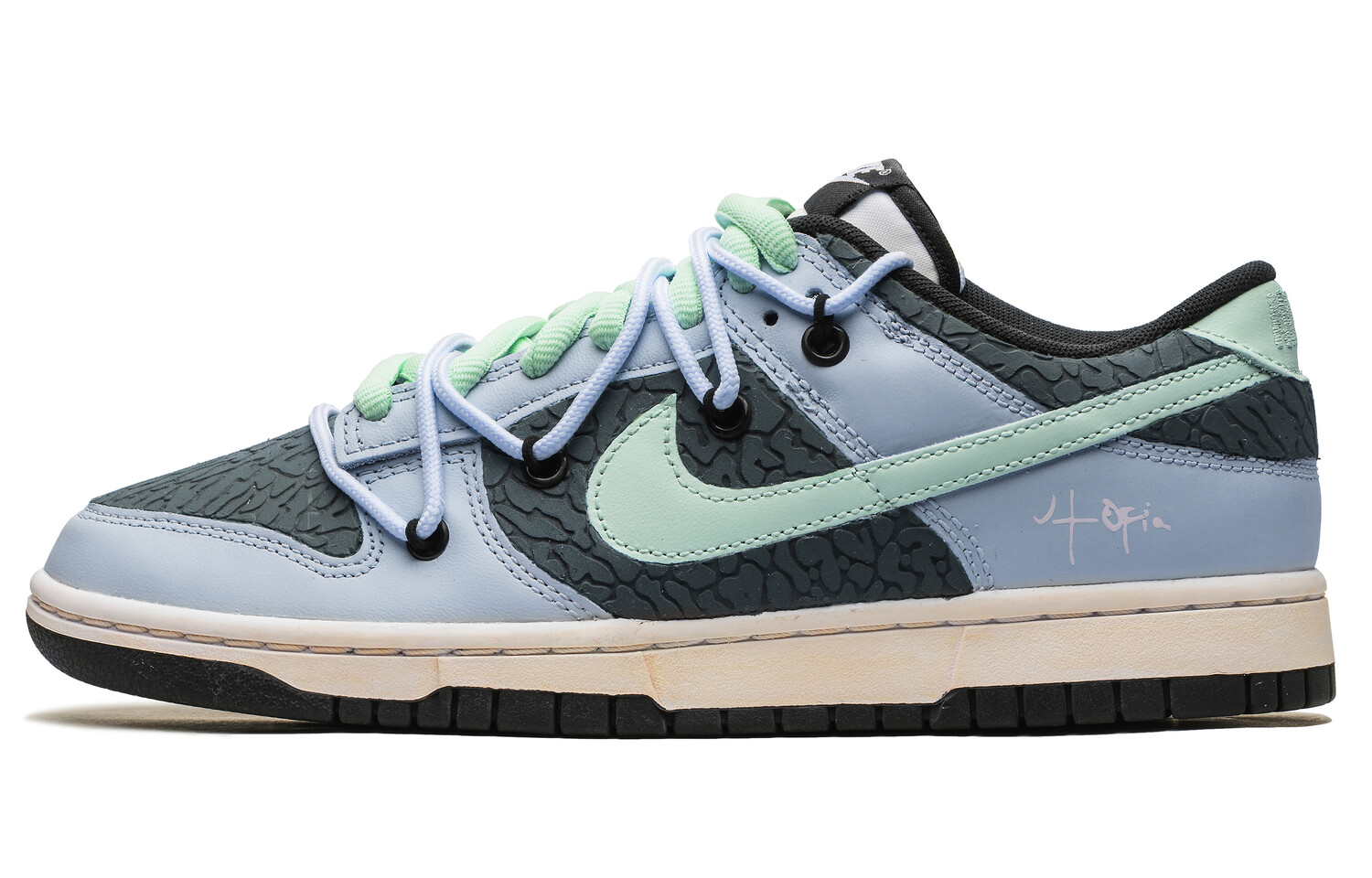 

Кроссовки Nike Dunk Skateboarding Shoes Unisex Low-top Black/Blue, черный/синий