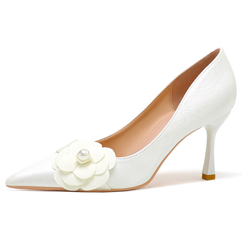 

Туфли женские на высоком каблуке Lanza, цвет White 7.5CM